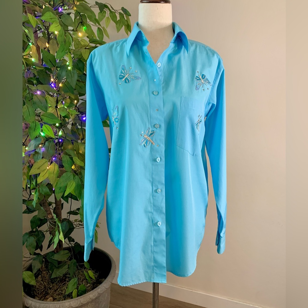 Fabrizio Vintage Blingy Embellished Blouse